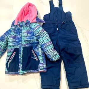 Kids ski bib and jacket